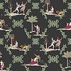 Neo-Bucolic wallpaper in Black by Coordonne