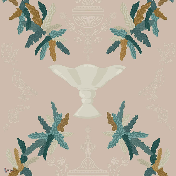 Neo-Rococo wallpaper in Beige by Coordonne