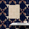 Neo-Rococo wallpaper in Navy by Coordonne — interior