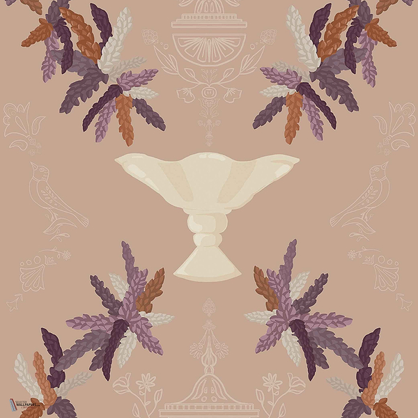 Neo-Rococo wallpaper in Nude by Coordonne