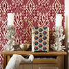 Padmasalis wallpaper in Wine by Coordonne
