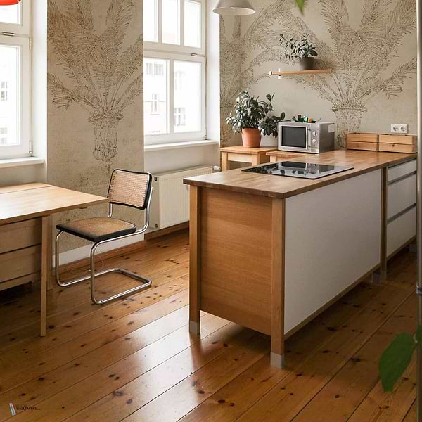 Palma Textile wallpaper in Original by Coordonne — interior