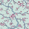 Paravent des amandiers - Amaro Sanchez de Moya wallpaper in Green by Coordonne