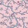 Paravent des amandiers - Amaro Sanchez de Moya wallpaper in Pink by Coordonne
