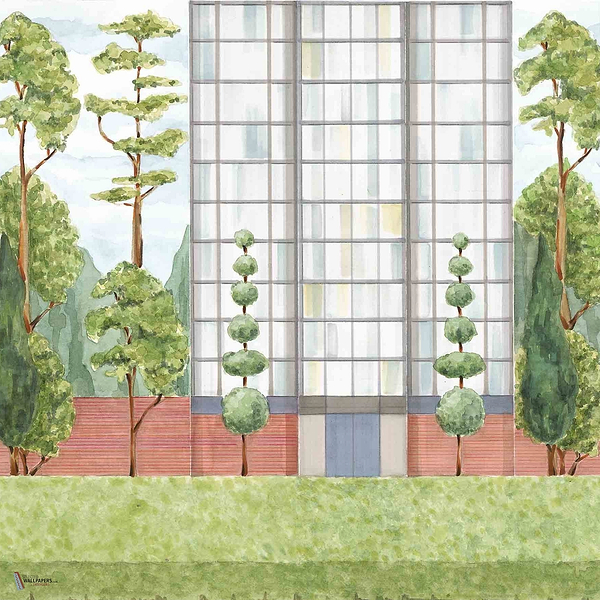 Pascua Ortega - Urban Garden wallpaper in Color by Coordonne