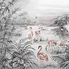 Roseus wallpaper in Chia seed by Coordonne