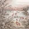Roseus wallpaper in Rose by Coordonne