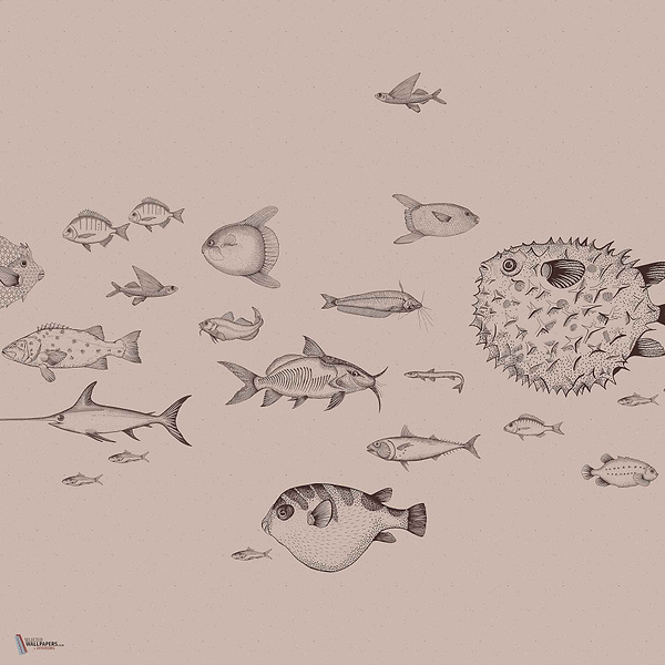 Sea Current wallpaper in Nude by Coordonne