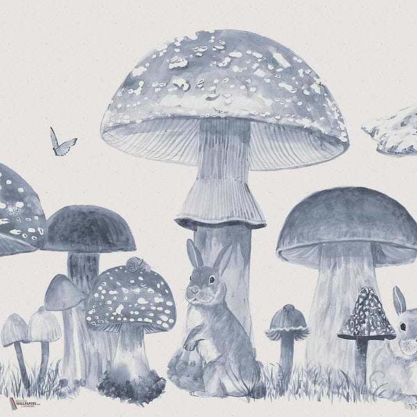 Sweet Forest wallpaper in Azure by Coordonne