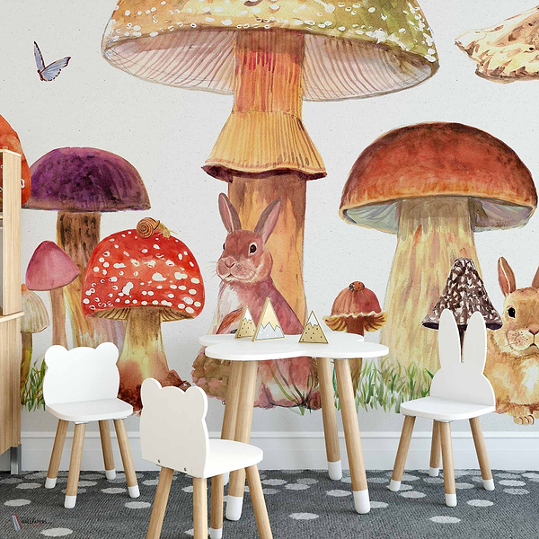 Sweet Forest wallpaper in Vermilion by Coordonne