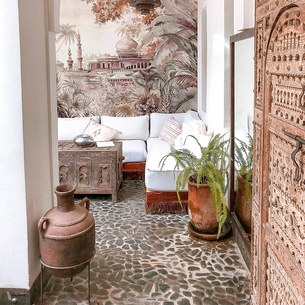 Taj Mahal Textile wallpaper in Autumn by Coordonne