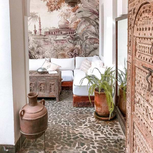 Taj Mahal Textile wallpaper in Autumn by Coordonne