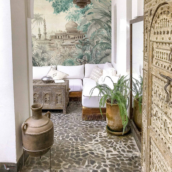 Taj Mahal Textile wallpaper in Spring by Coordonne