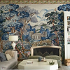 Tapestry wallpaper in Blue by Coordonne — interior