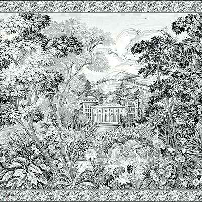 Tapestry wallpaper in Off by Coordonne