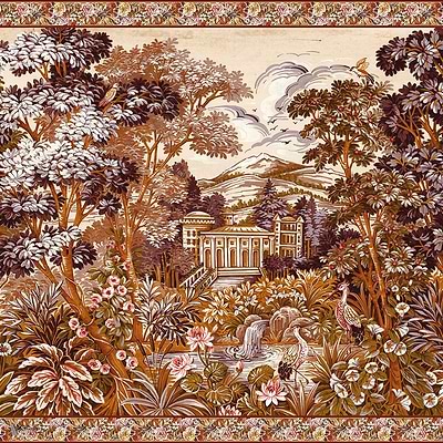 Tapestry wallpaper in Toffee by Coordonne