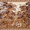 Tapestry wallpaper in Toffee by Coordonne