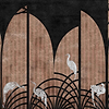 Tassel wallpaper in Coal by Coordonne
