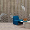 Tassel wallpaper in Rose by Coordonne — interior