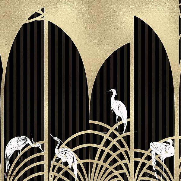 Tassel Metallics wallpaper in Gold by Coordonne