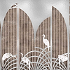 Tassel Metallics wallpaper in Silver by Coordonne
