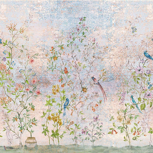 Tea Garden Tapete in Gold von Coordonne
