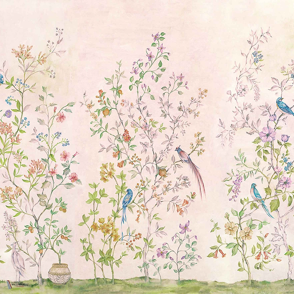 Tea Garden Tapete in Pink von Coordonne