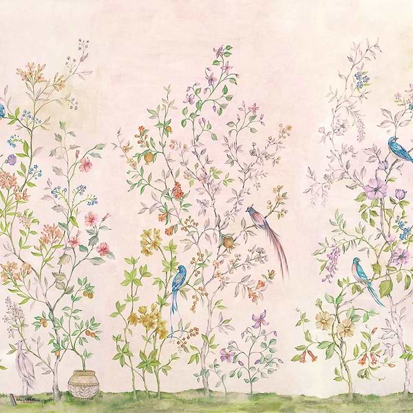 Tea Garden Tapete in Pink von Coordonne
