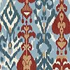 Uzbek wallpaper in Blue by Coordonne