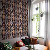 Uzbek wallpaper in Lilac by Coordonne — interior