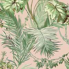 Vegetable wallpaper in Pink by Coordonne