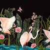 Wetlands Sunrise Flight wallpaper in Night Call by Coordonne