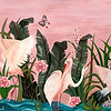 Wetlands Sunrise Flight wallpaper in Sunrise Flight by Coordonne
