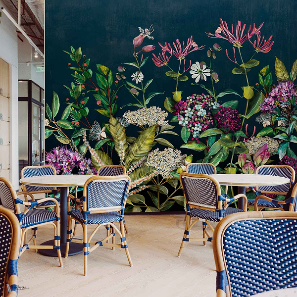 Wild Floral wallpaper in Day by Coordonne
