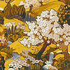 Yu Garden wallpaper in Amber by Coordonne