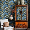 Yu Garden wallpaper in Sapphire by Coordonne