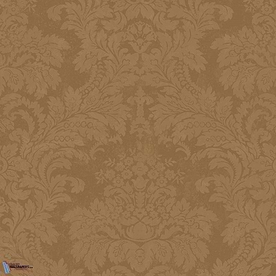 Damask Tapete in Tangerine Bliss van Texam