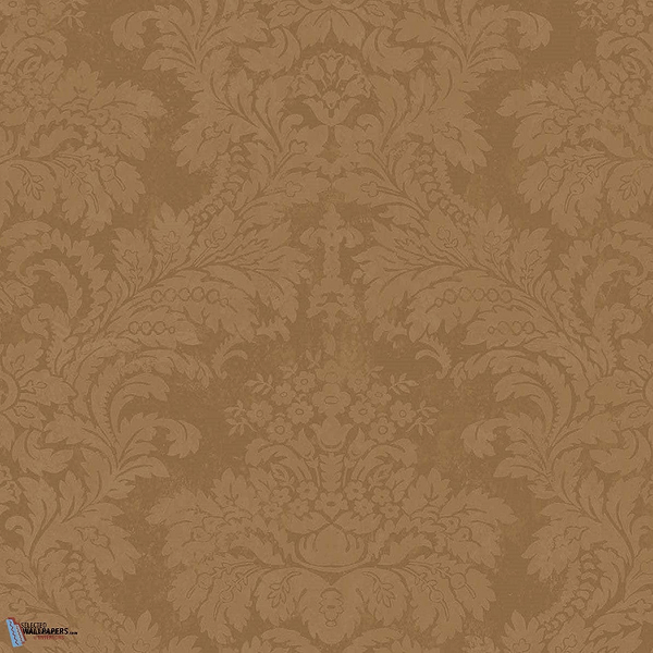 Damask wallpaper in Tangerine Bliss van Texam