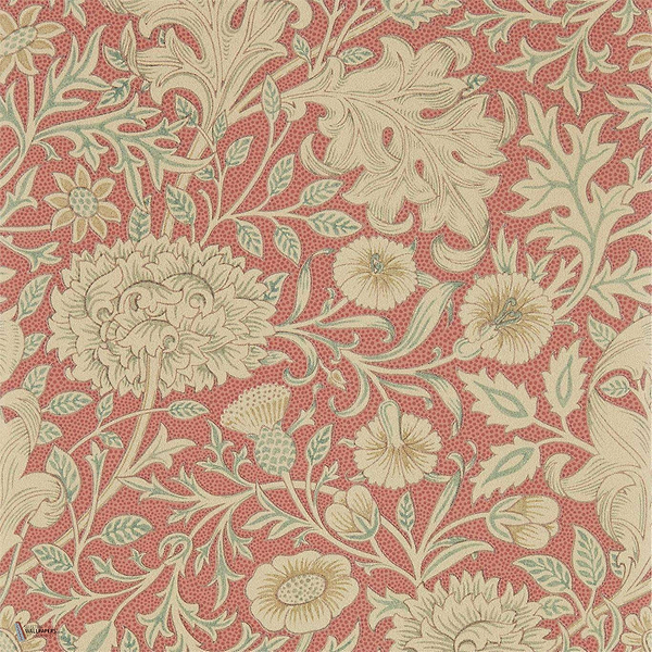 Double Bough Tapete in Carmine Red van Morris & Co