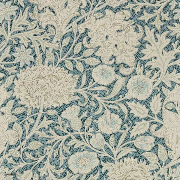 Double Bough Tapete in Slate Blue van Morris & Co