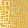 Enigma wallpaper in Bespoke Gold van Farrow & Ball