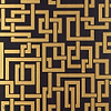 Enigma wallpaper in Black Gold van Farrow & Ball