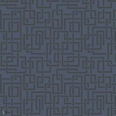 Enigma wallpaper in Stiffkey Blue van Farrow & Ball