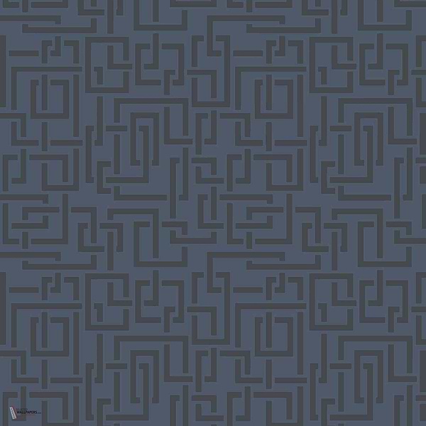 Enigma wallpaper in Stiffkey Blue van Farrow & Ball
