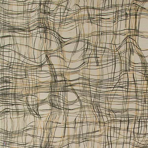 Entangle wallpaper in Charred van Kelly Wearstler