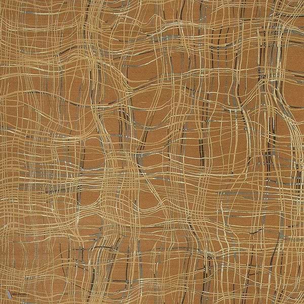 Entangle wallpaper in Saddle van Kelly Wearstler