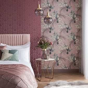 Fairhaven Tapete in Dark Grey von 1838 wallcoverings