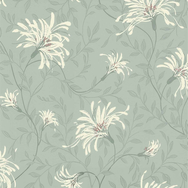 Fairhaven wallpaper in Duck Egg by 1838 wallcoverings