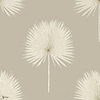 Fan Palm Tapete in Linen/Gilver van Sanderson