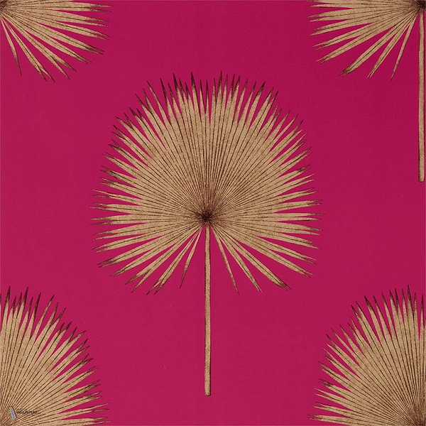 Fan Palm Tapete in Rhodera/Gilver van Sanderson